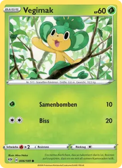 Pokémon-Karte Vegimak 006/189