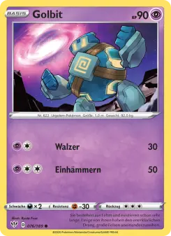Pokémon-Karte Golbit 076/189