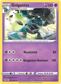 Pokémon-Karte Golgantes 077/189