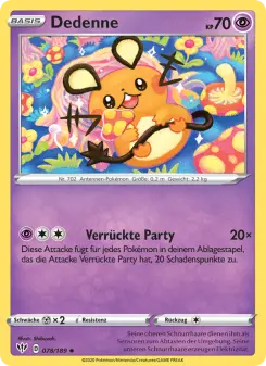 Pokémon-Karte Dedenne 078/189