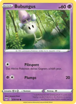 Pokémon-Karte Bubungus 079/189