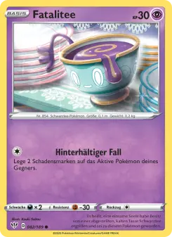 Pokémon-Karte Fatalitee 082/189