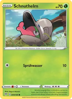 Pokémon-Karte Schnuthelm 009/189