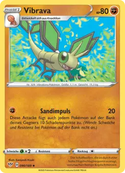 Pokémon-Karte Vibrava 090/189