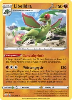 Pokémon-Karte Libelldra 091/189