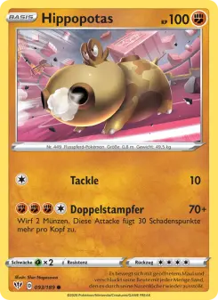 Pokémon-Karte Hippopotas 093/189