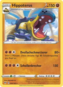 Pokémon-Karte Hippoterus 094/189