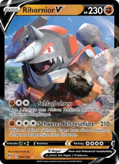 Pokémon-Karte Rihornior V 095/189