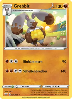 Pokémon-Karte Grebbit 096/189