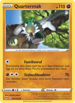 Pokémon-Karte Quartermak 097/189