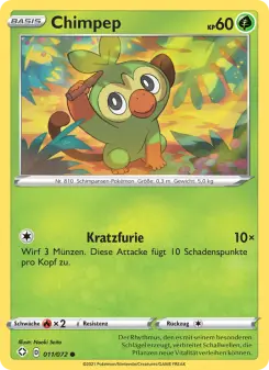 Pokémon-Karte Chimpep 011/072