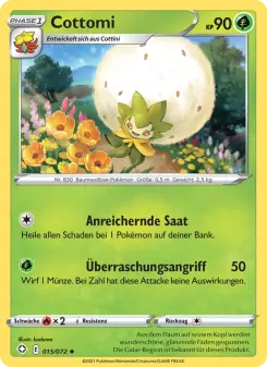 Pokémon-Karte Cottomi 015/072