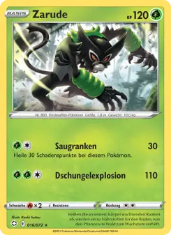 Pokémon-Karte Zarude 016/072