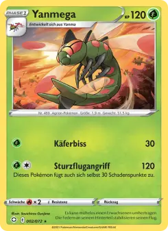 Pokémon-Karte Yanmega 002/072