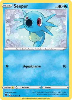 Pokémon-Karte Seeper 020/072
