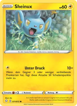 Pokémon-Karte Sheinux 031/072