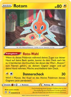 Pokémon-Karte Rotom 034/072