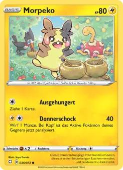 Pokémon-Karte Morpeko 035/072