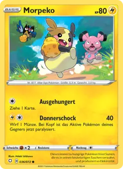 Pokémon-Karte Morpeko 036/072