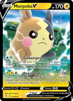Pokémon-Karte Morpeko V 037/072