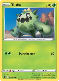 Pokémon-Karte Tuska 004/072