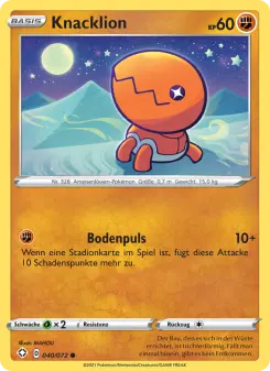 Pokémon-Karte Knacklion 040/072