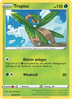Pokémon-Karte Tropius 005/072