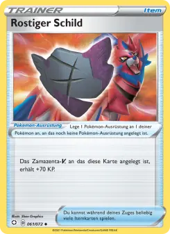 Pokémon-Karte Rostiger Schild 061/072