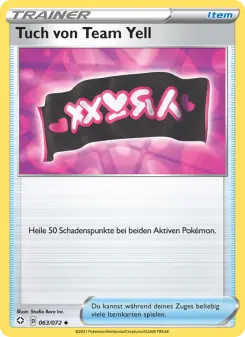 Pokémon-Karte Tuch von Team Yell 063/072