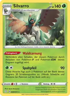 Pokémon-Karte Silvarro 008/072