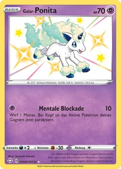 Pokémon-Karte Galar-Ponita SV047