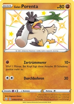 Pokémon-Karte Galar-Porenta SV063