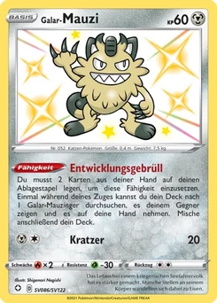 Pokémon-Karte Galar-Mauzi SV086