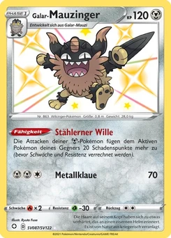 Pokémon-Karte Galar-Mauzinger SV087