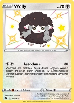 Pokémon-Karte Wolly SV103