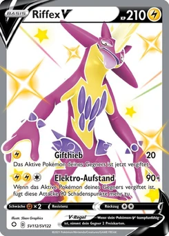 Pokémon-Karte Riffex V SV112