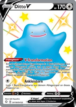 Pokémon-Karte Ditto V SV118