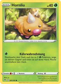 Pokémon-Karte Hornliu 001/185