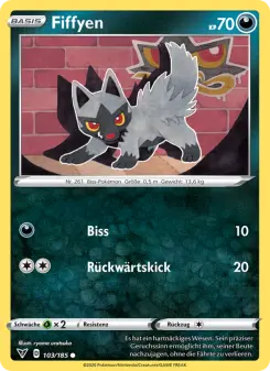 Pokémon-Karte Fiffyen 103/185