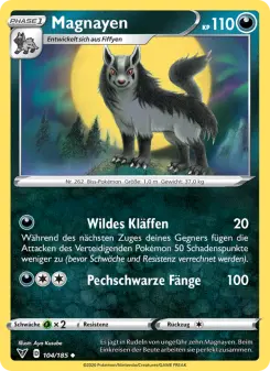 Pokémon-Karte Magnayen 104/185