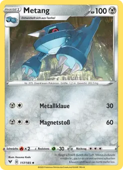 Pokémon-Karte Metang 117/185