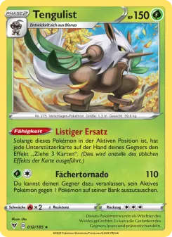 Pokémon-Karte Tengulist 012/185