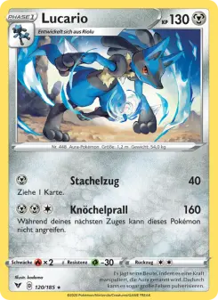 Pokémon-Karte Lucario 120/185