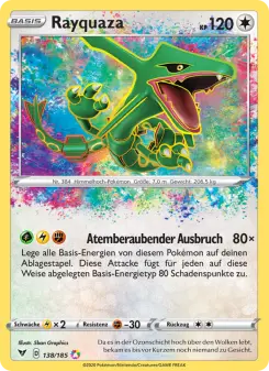 Pokémon-Karte Rayquaza 138/185