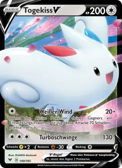Pokémon-Karte Togekiss V 140/185