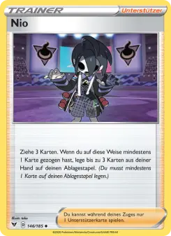 Pokémon-Karte Nio 146/185