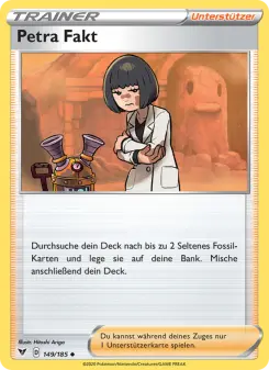 Pokémon-Karte Petra Fakt 149/185