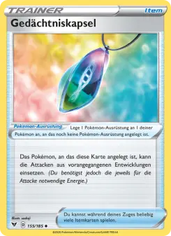 Pokémon-Karte Gedächtniskapsel 155/185