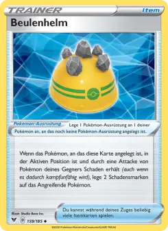 Pokémon-Karte Beulenhelm 159/185