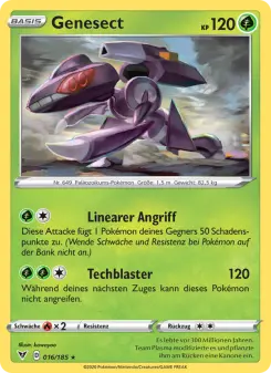 Pokémon-Karte Genesect 016/185
